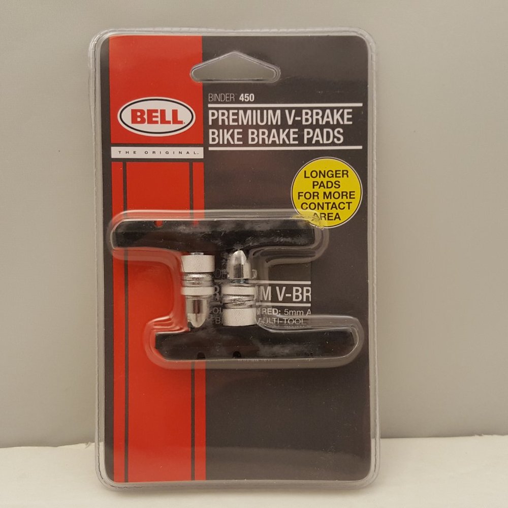 Brake Pads for V-Brakes by Bell Sports Binder 450 Black 🆕